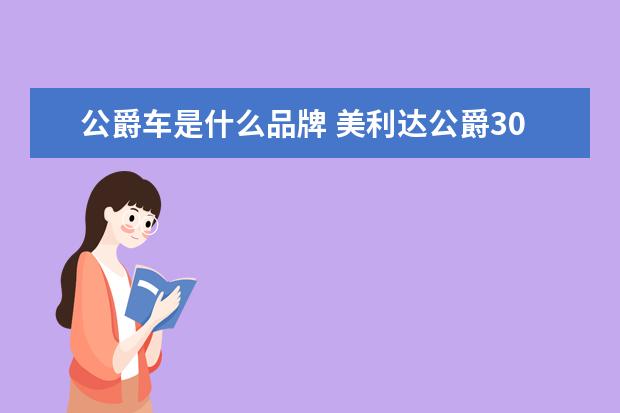 公爵车是什么品牌 美利达公爵300