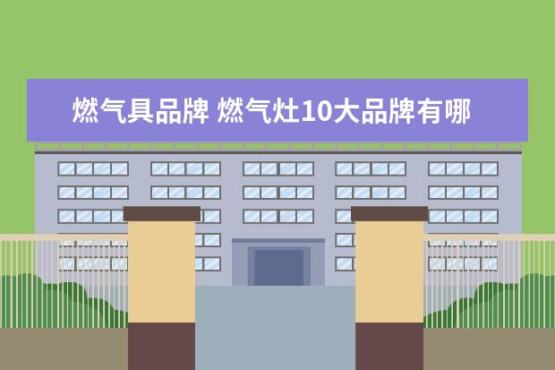 燃气具品牌 燃气灶10大品牌有哪些
