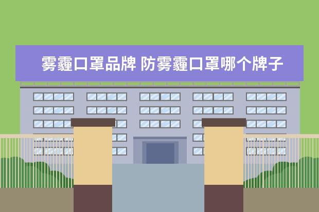雾霾口罩品牌 防雾霾口罩哪个牌子好?
