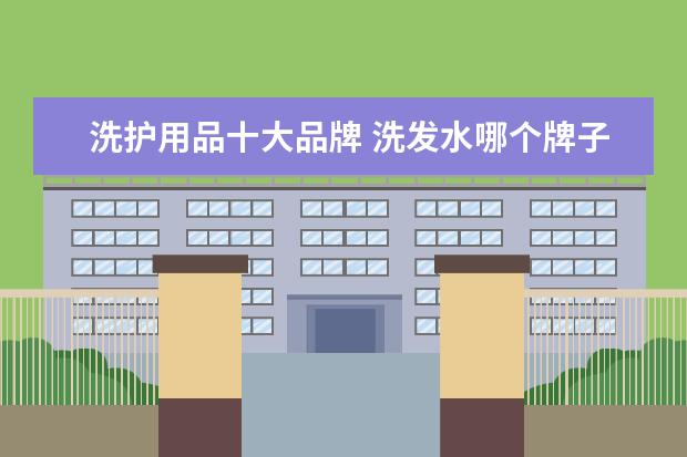 洗护用品十大品牌 洗发水哪个牌子好