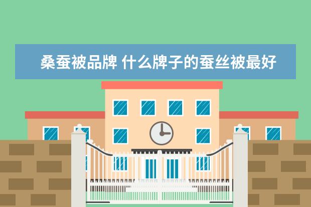 桑蚕被品牌 什么牌子的蚕丝被最好