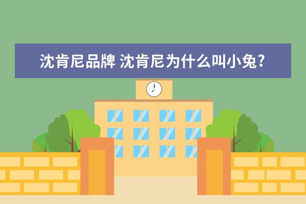 沈肯尼品牌 沈肯尼为什么叫小兔?