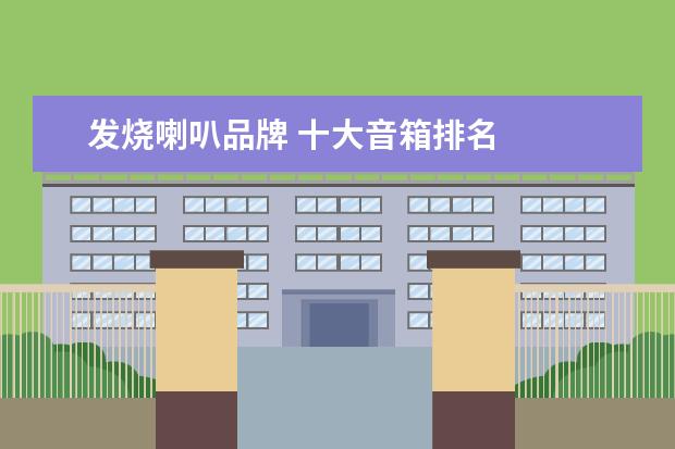 发烧喇叭品牌 十大音箱排名