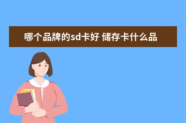 哪个品牌的sd卡好 储存卡什么品牌好?