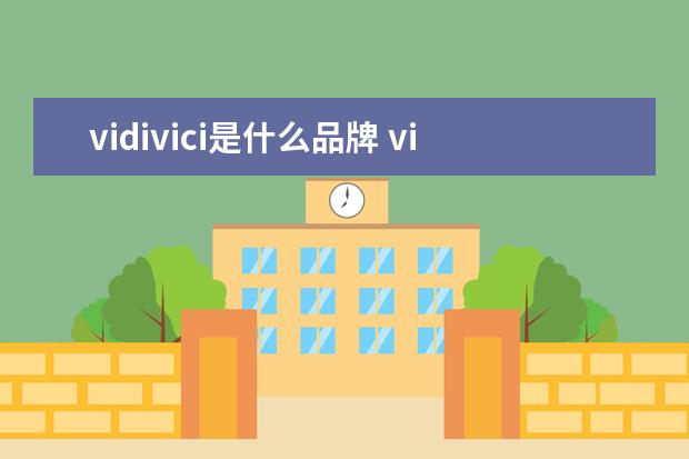 vidivici是什么品牌 vidivici是什么品牌