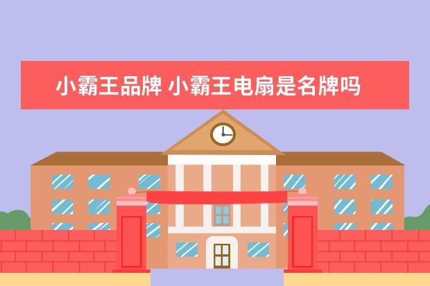 小霸王品牌 小霸王电扇是名牌吗