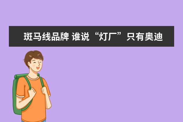 斑马线品牌 谁说“灯厂”只有奥迪?WEY VV6大灯黑科技了解一下 -...