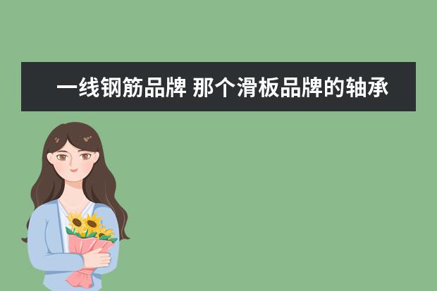 一线钢筋品牌 那个滑板品牌的轴承好?