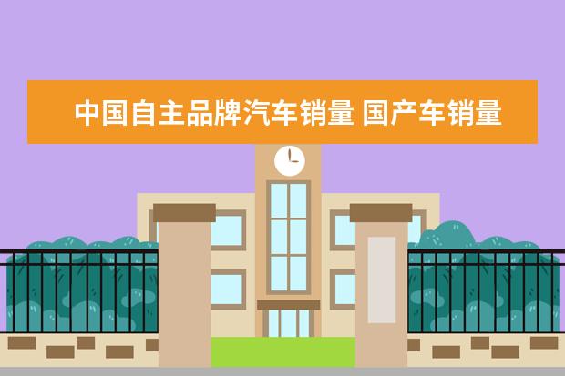 中国自主品牌汽车销量 国产车销量排行榜前十名