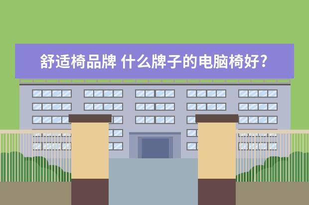 舒适椅品牌 什么牌子的电脑椅好?