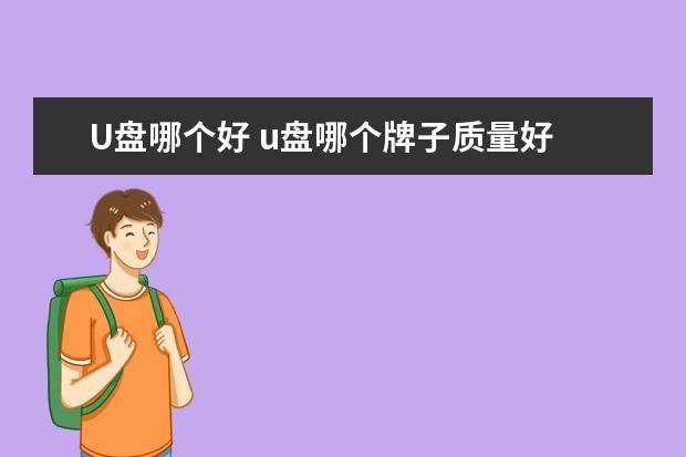 U盘哪个好 u盘哪个牌子质量好 u盘十大品牌推荐