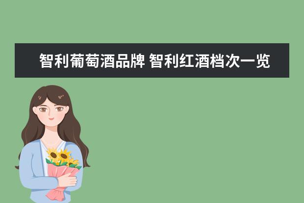 智利葡萄酒品牌 智利红酒档次一览表