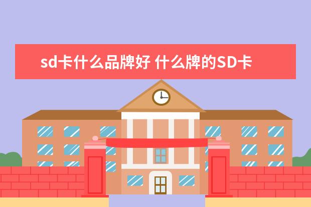 sd卡什么品牌好 什么牌的SD卡最好
