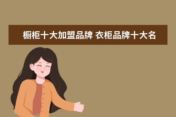 橱柜十大加盟品牌 衣柜品牌十大名牌排名