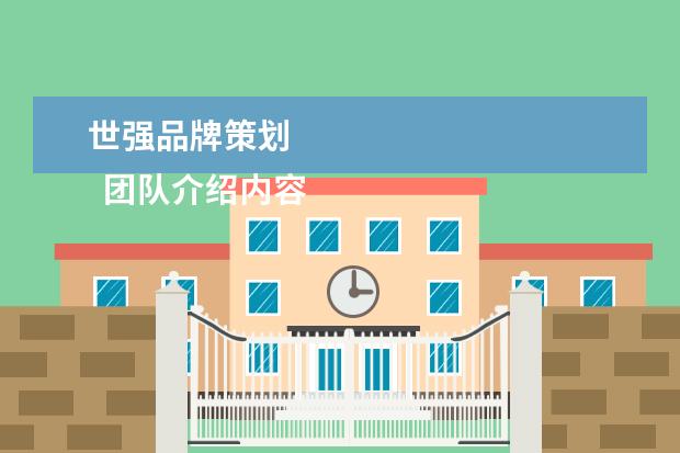 世强品牌策划 
  团队介绍内容2