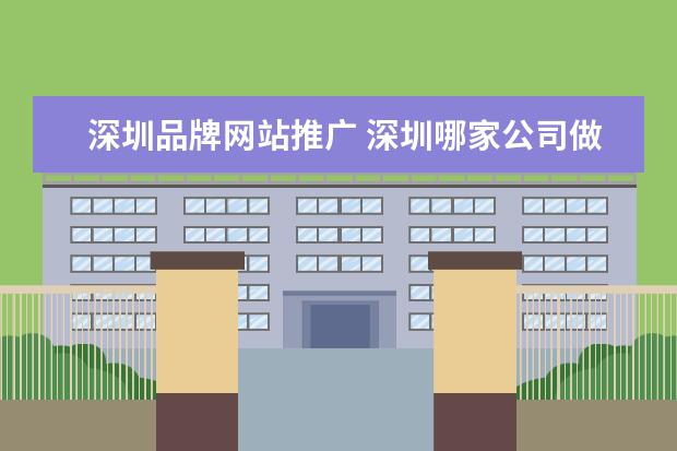 深圳品牌网站推广 深圳哪家公司做全网营销推广比较有效果