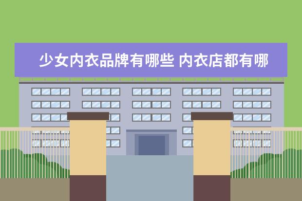 少女内衣品牌有哪些 内衣店都有哪些牌子