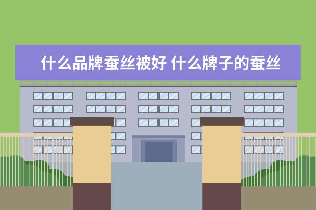 什么品牌蚕丝被好 什么牌子的蚕丝被最好