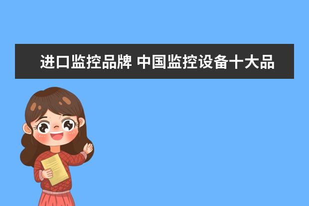 进口监控品牌 中国监控设备十大品牌