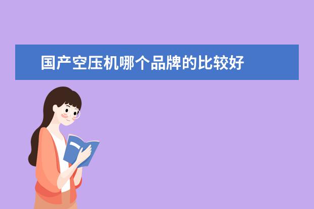 国产空压机哪个品牌的比较好