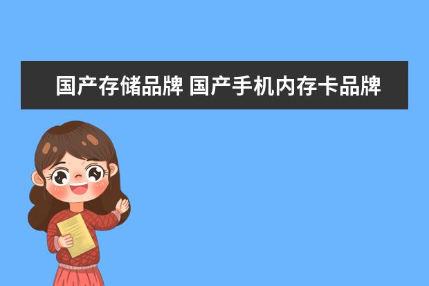 国产存储品牌 国产手机内存卡品牌有哪些?