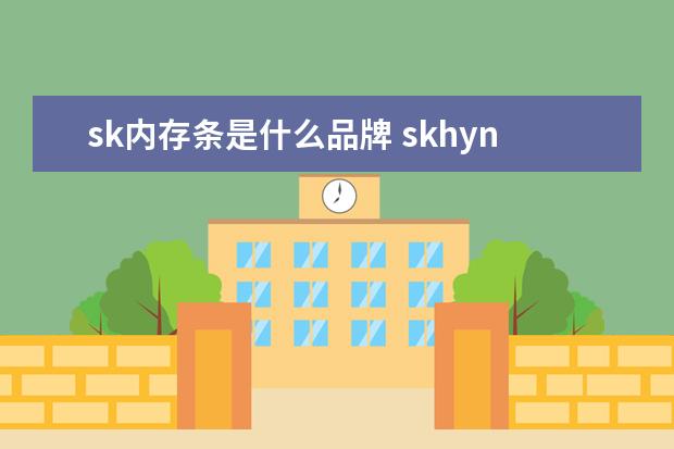 sk内存条是什么品牌 skhynix是什么品牌的内存条啊?