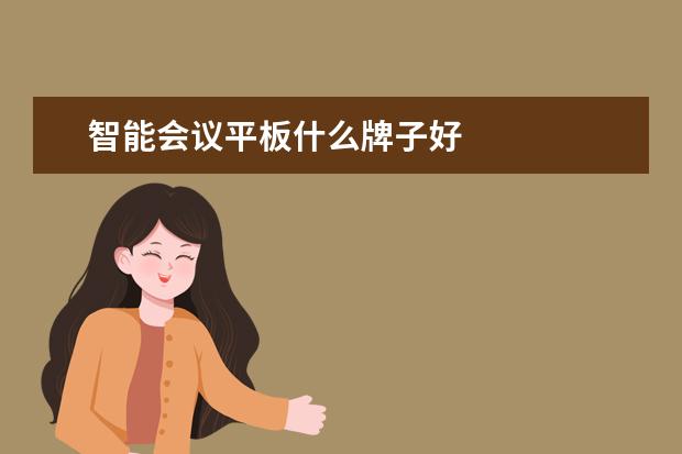 智能会议平板什么牌子好