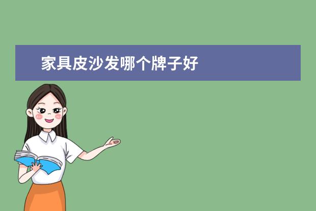 家具皮沙发哪个牌子好