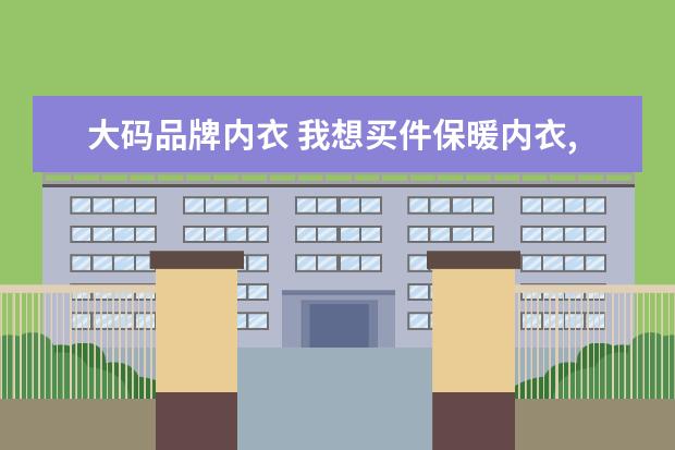 大码品牌内衣 我想买件保暖内衣,不懂L,XL,XXL,XXXL,S,M,L,大码,均...