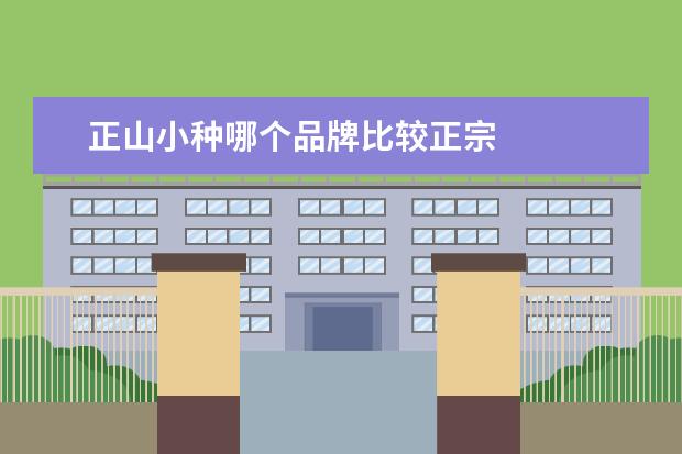 正山小种哪个品牌比较正宗