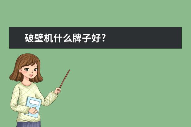破壁机什么牌子好?