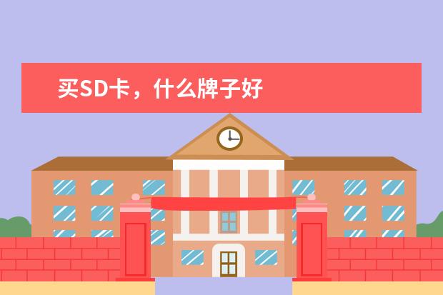 买SD卡，什么牌子好