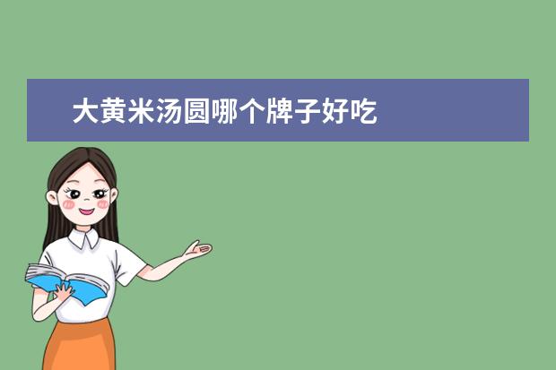 大黄米汤圆哪个牌子好吃