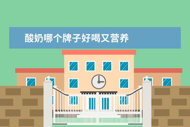 酸奶哪个牌子好喝又营养