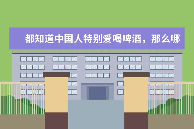 都知道中国人特别爱喝啤酒，那么哪个品牌的最好喝？