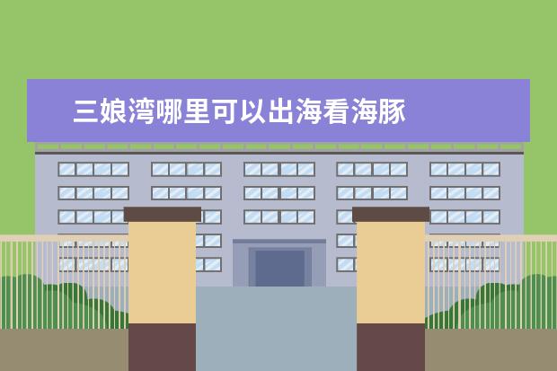 三娘湾哪里可以出海看海豚