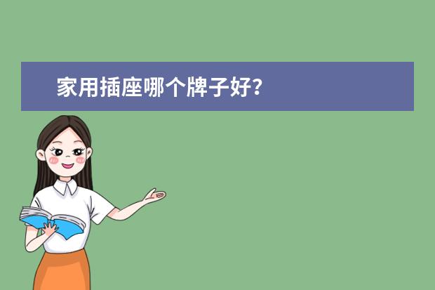 家用插座哪个牌子好？