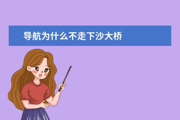 导航为什么不走下沙大桥