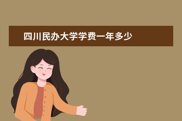 四川民办大学学费一年多少