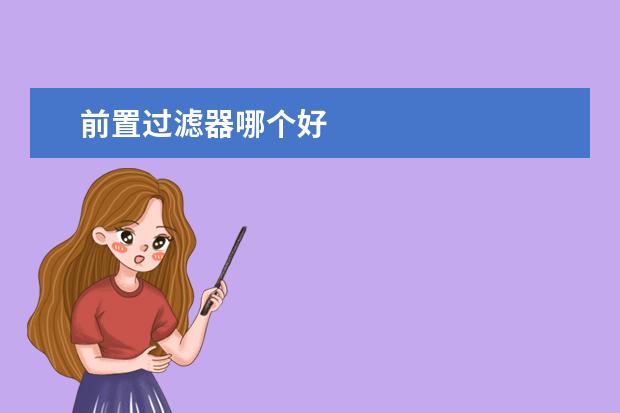 前置过滤器哪个好