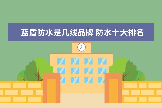 蓝盾防水是几线品牌 防水十大排名都有哪些品牌在里面呢