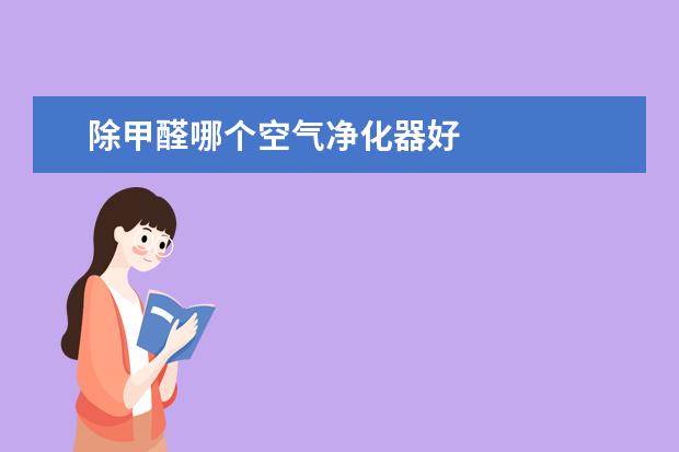 除甲醛哪个空气净化器好