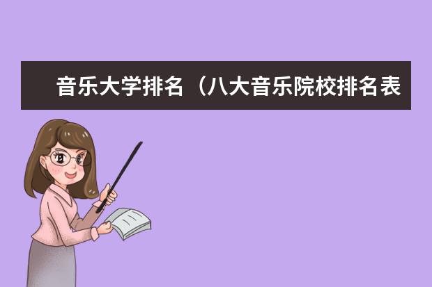 音乐大学排名（八大音乐院校排名表）