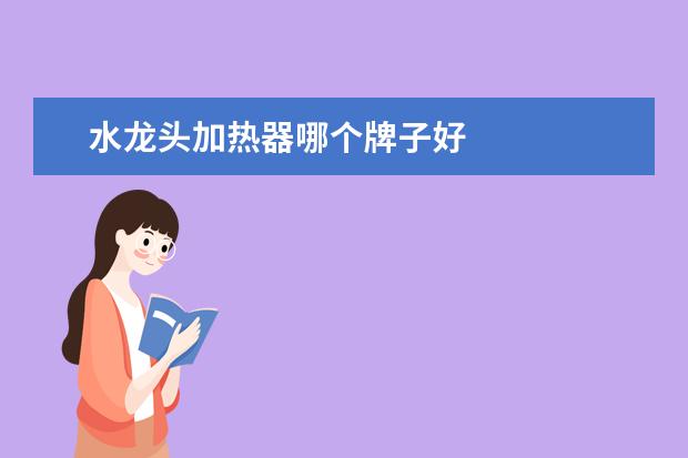 水龙头加热器哪个牌子好
