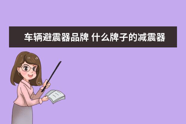 车辆避震器品牌 什么牌子的减震器好