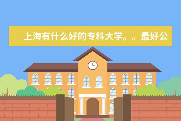 上海有什么好的专科大学。。最好公办的