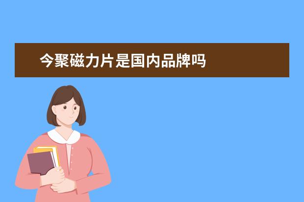 今聚磁力片是国内品牌吗