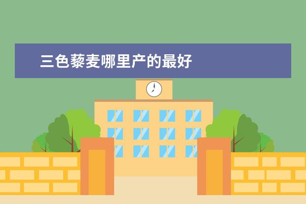 三色藜麦哪里产的最好