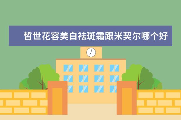 皙世花容美白祛斑霜跟米契尔哪个好用