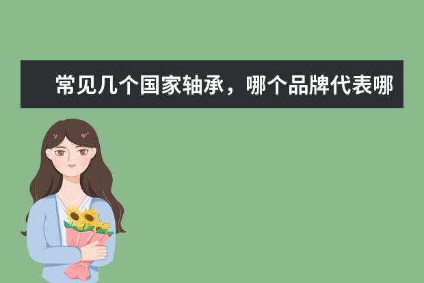 常见几个国家轴承，哪个品牌代表哪个国家的
